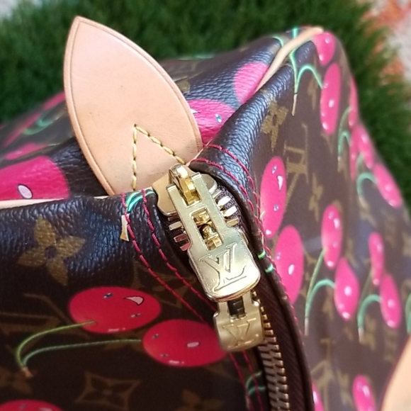 LOUIS VUITTON Speedy 45 Marc Jacobs Carry On Travel LV Cherry Cerises Duffle Bag - Picture 6 of 16